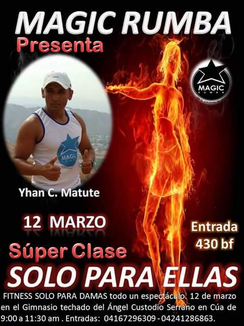 MagicRumba's tweet photo. Presente en el #soloparaellas fitness de MagicRumba @yhancmatute https://t.co/1zHqlceAEO