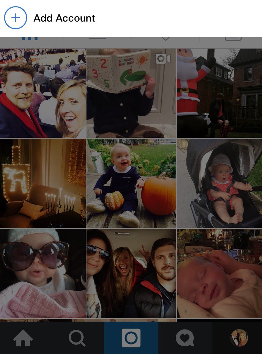 erinflom's tweet photo. Finally @instagram !!!! Love the #addaccount functionality https://t.co/ebBLYiauEv