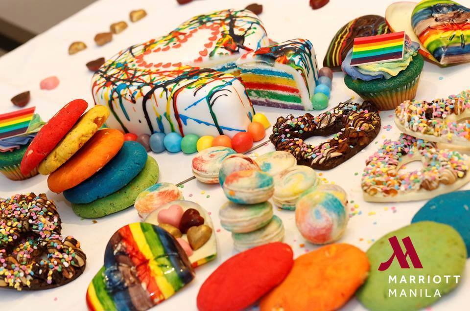 nwresorts's tweet photo. LOVE WON, LET'S CELEBRATE at @marriottmanila Love comes in all shades and so are our delectable treats. https://t.co/I9B2xd8utA