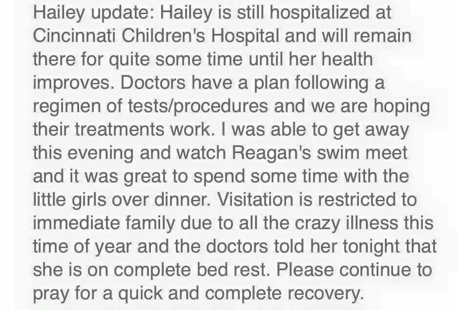 bree_mefford13's tweet photo. #HopeForHailey , my first friend ever just needs to get better! https://t.co/2dwTe5HpT2