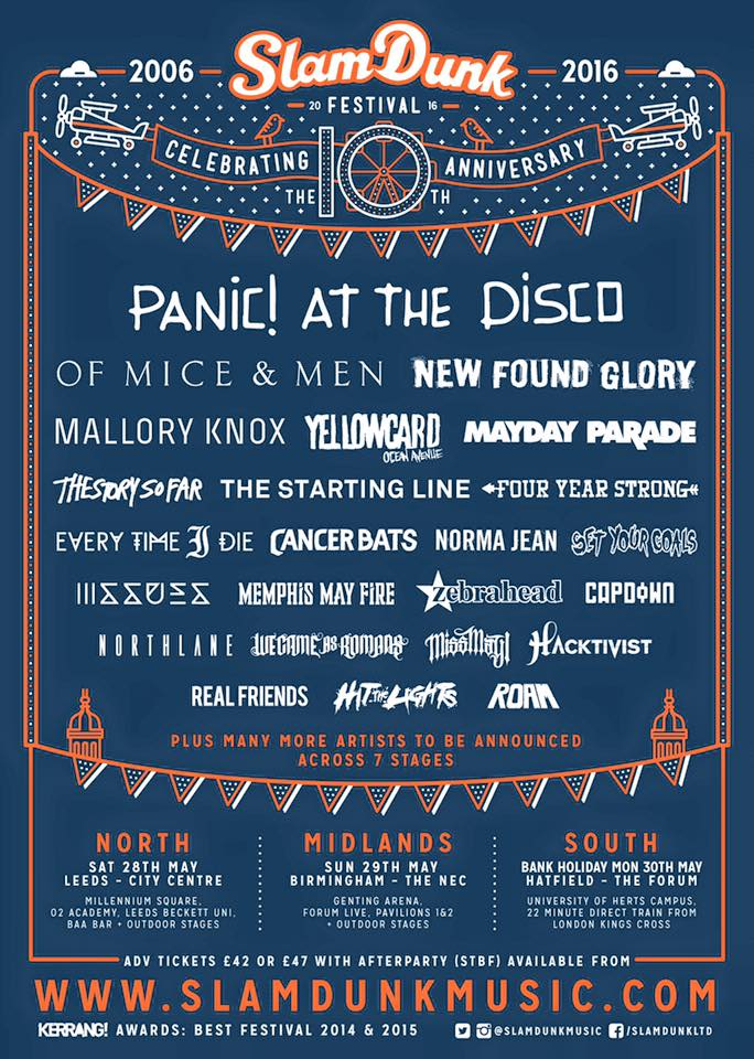.<a href="/newfoundglory/">New Found Glory</a> X <a href="/ROAMse/">ROAM</a> have been announced for <a href="/SlamDunkMusic/">Slam Dunk Festival</a> festival! Talk about a killer line up 💯💯💯