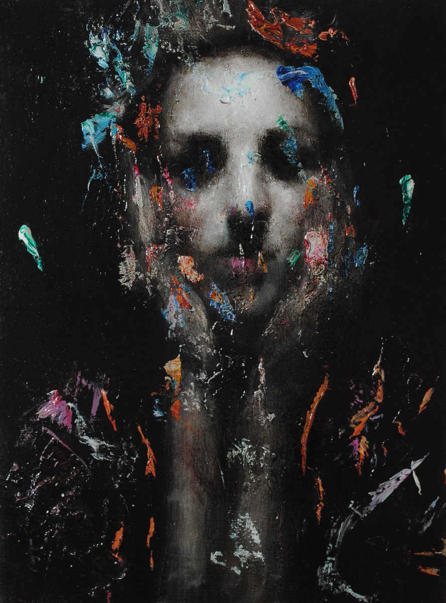JeanLucAlmond's tweet photo. 'Lost' new painting 40x30cm #oilpainting #texture #newart #emergingartist #face #woman #beauty @SaatchiArt @CASSART https://t.co/zdG908V04O