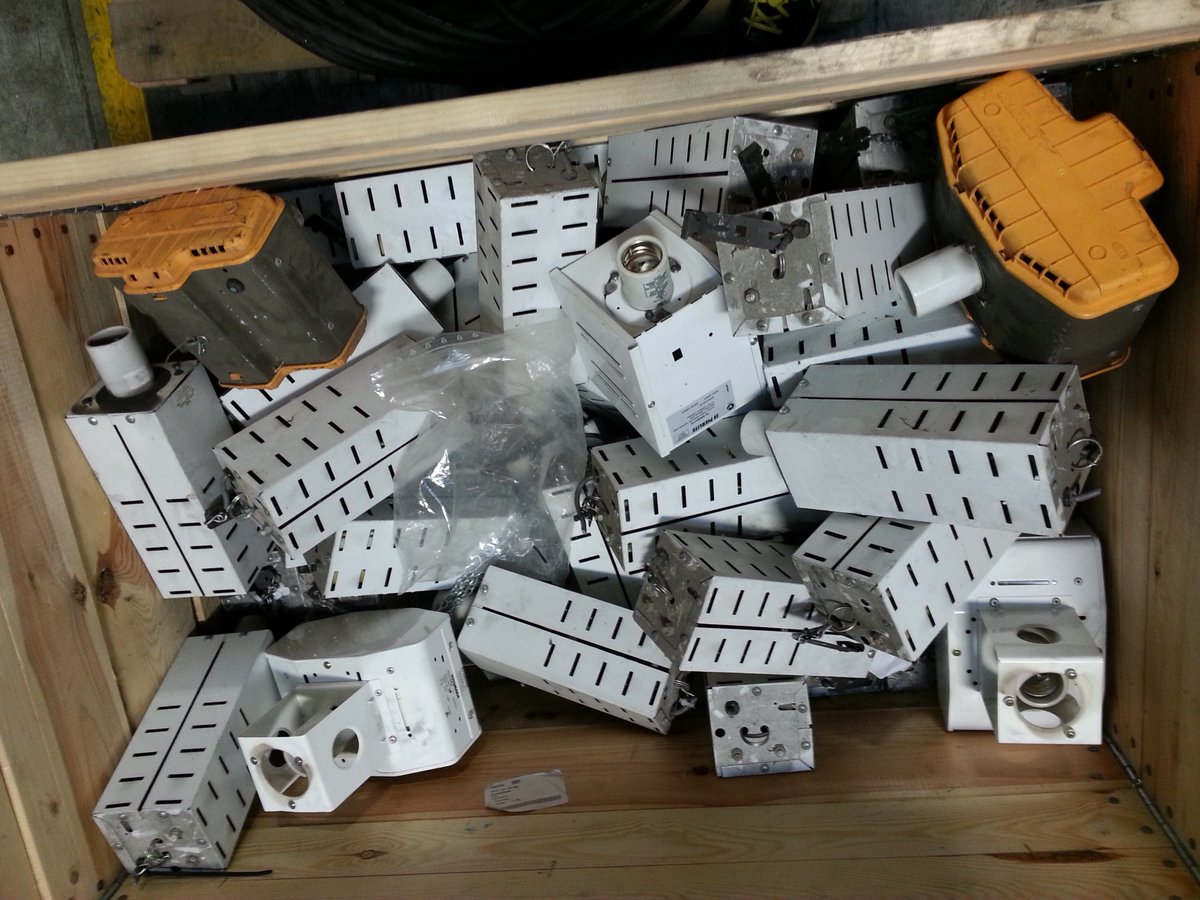 24HEEC's tweet photo. The left overs, from a light upgrade in a factory @ Canberra https://t.co/eSd5mflQHG