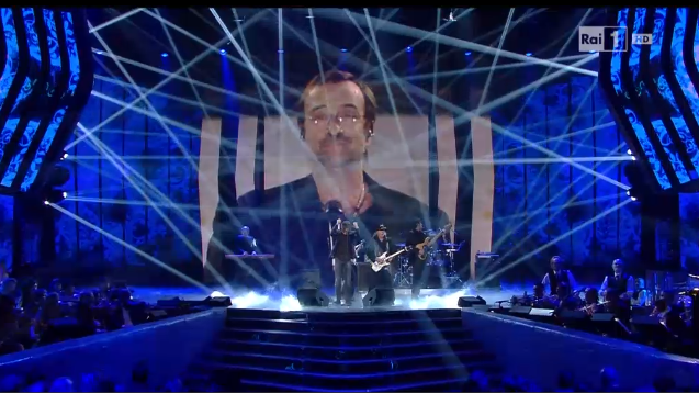 RaiPlay's tweet photo. Ecco @stadioofficial con "La Sera Dei Miracoli" di Lucio Dalla per #Sanremo2016. Video → https://t.co/stpMynuMgR https://t.co/4IRZ1MG1zZ