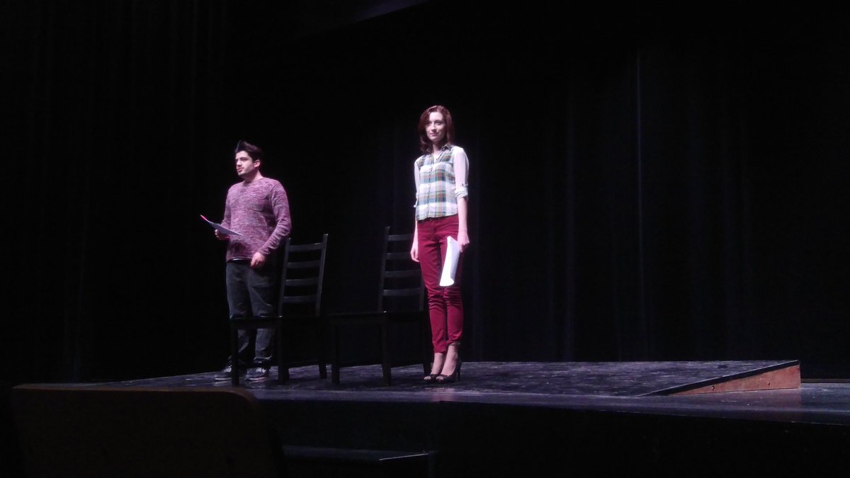 URTheatre's tweet photo. Rehearsals on the main stage! Stay tuned, the new Anny is coming soon #describeHer #AttemptsonherLife https://t.co/VaiEgvCdSt