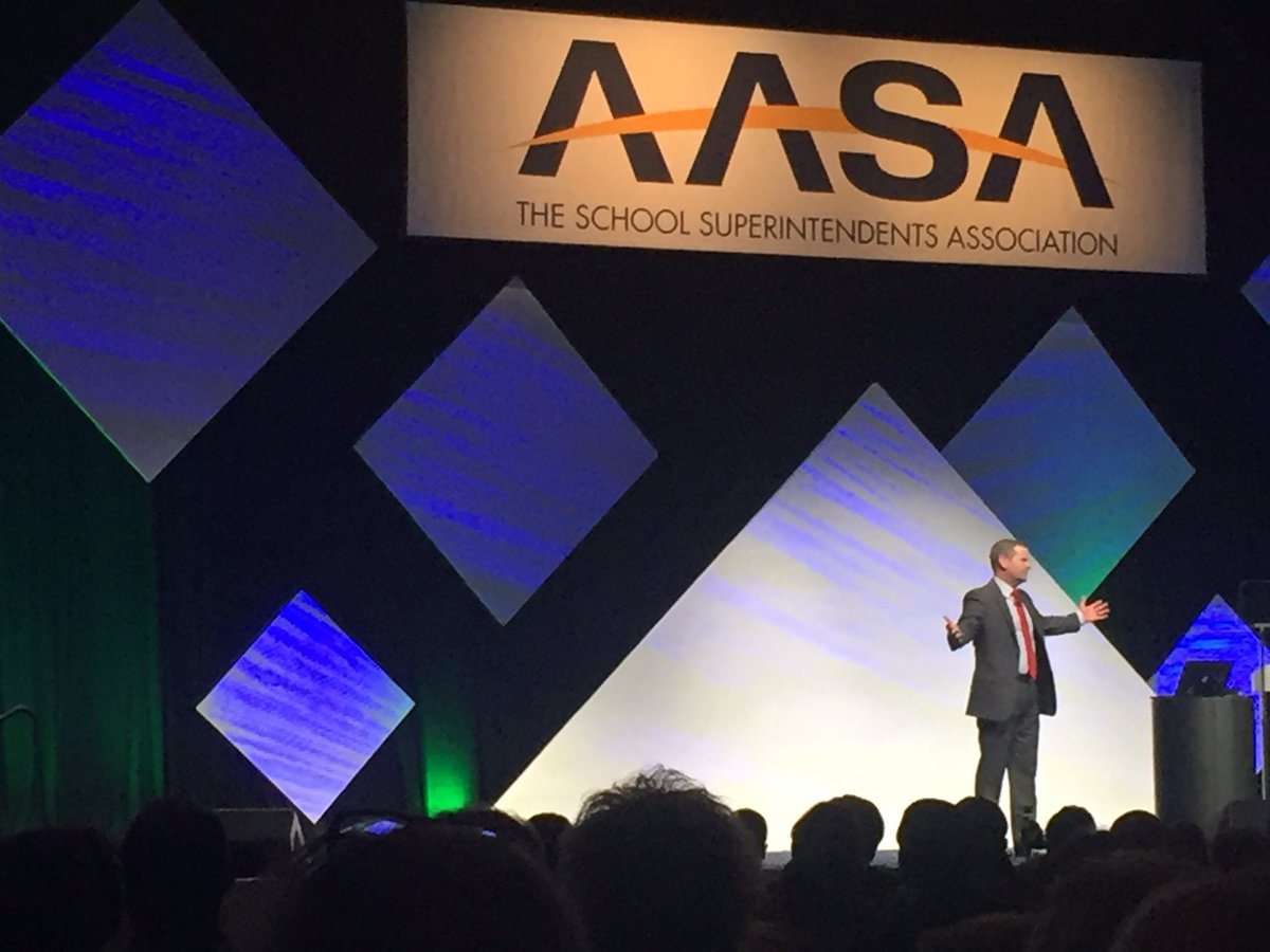 AASAHQ's tweet photo. "Our students are more than just a standardized test score," says AASA Pres @DSchuler1970 #RedefiningReady #NCE16 https://t.co/e0evs8bBe4