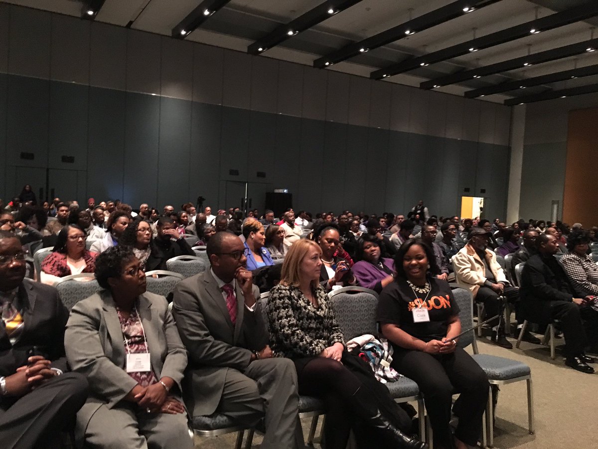 cityofhampton's tweet image. Packed house! Join the discussion about the importance of collaborating when addressing black male achievement #RuON