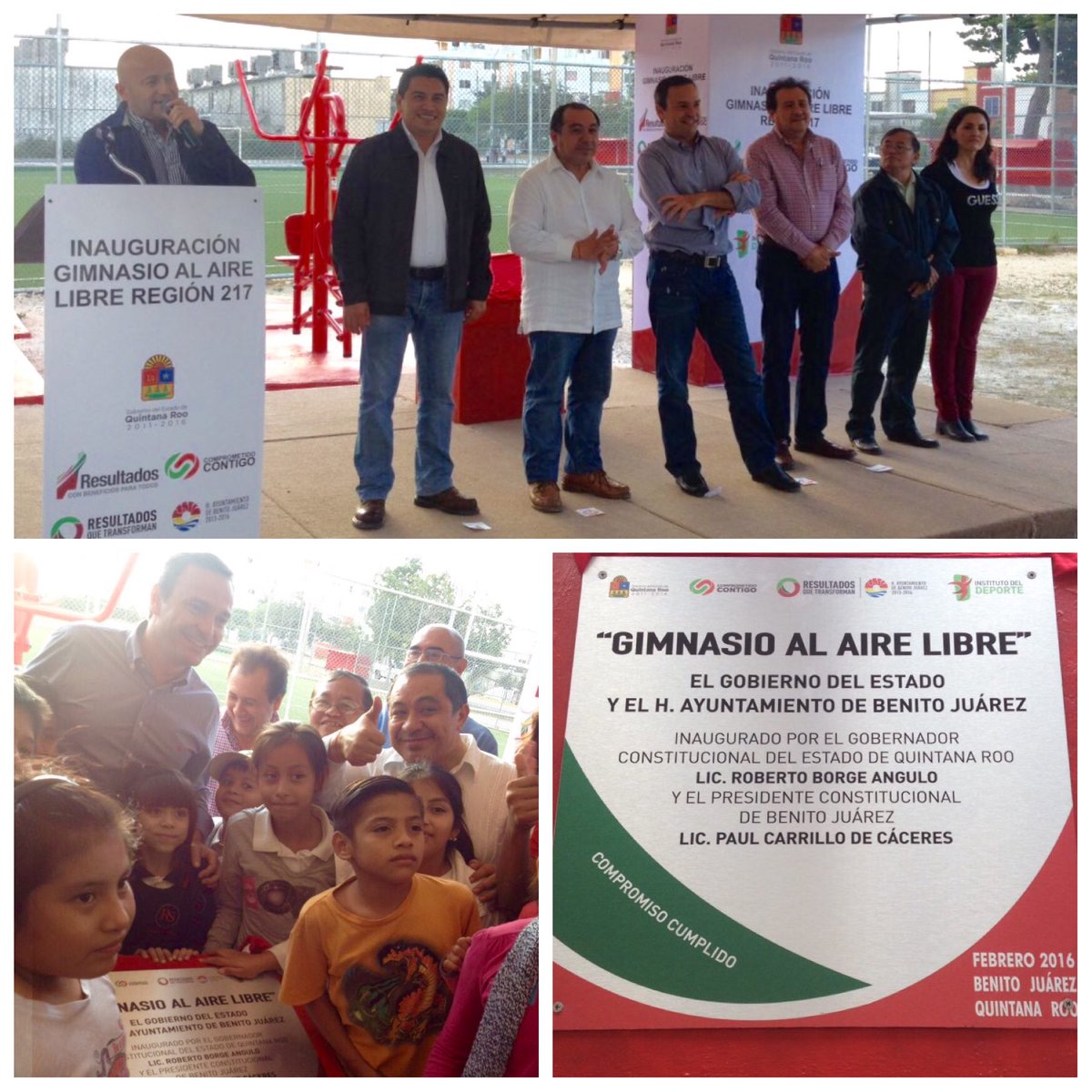 renesansores1's tweet photo. Inauguramos Gimnasio al aire libre en #R217 @PaulCarrillo2 @jl_glez71 @CrissAlcerreca #LosResultadosNosRespaldan https://t.co/e6H4WqQoqJ