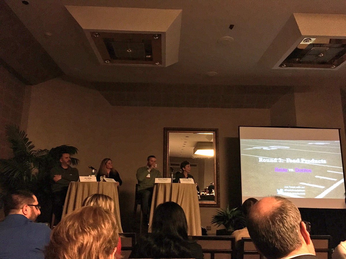 SliceComm's tweet photo. Battle of the #SuperBowl50 at the #PAMASmackdown. What a great event @PhiladelphiaAMA! https://t.co/fs4m6yPf5Y