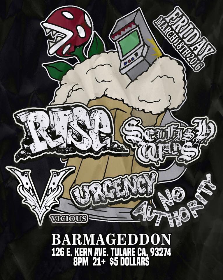 Selfish Ways' official last show with all of our boys. Come out. Drink. Party. Let's go out with a bang!!!