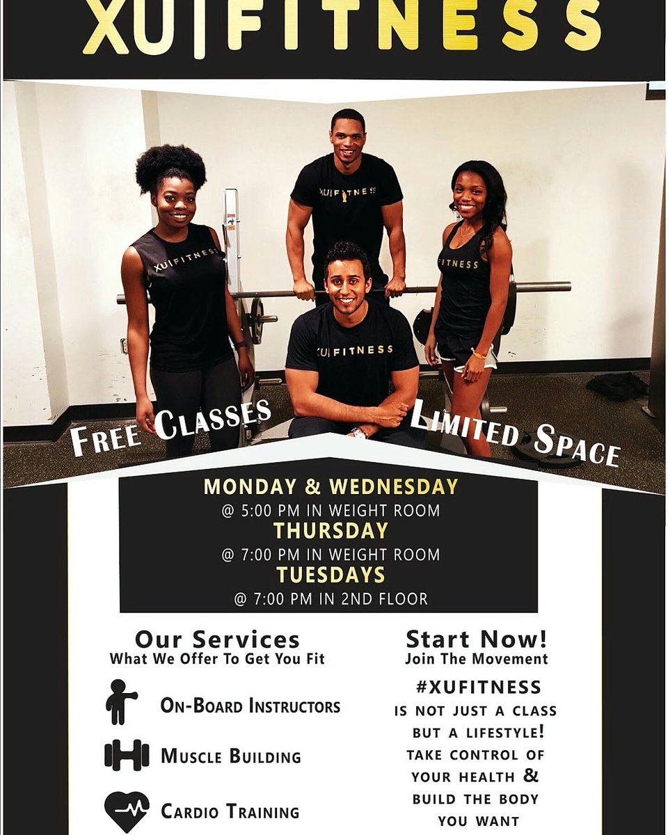 xu_fitness's tweet photo. Get back on the grind today!! Mardi gras is over! @XU_RecSports @CounselingXULA @Xula19Official @XULA_2016 @XULASGA https://t.co/cUh3z3Yc9q