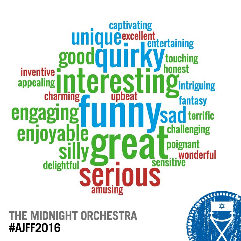 atljewishfilm's tweet photo. Our Film Evaluation committee had this to say about #TheMidnightOrchestra. Do you agree? Let us know at #ajff2016! https://t.co/smM0tUHS4e