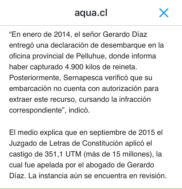 OttoSettegr's tweet image. #LaMarchaDelPescador // pero hay una explicación ( SIN permiso para operar sobre el recurso reineta) ojo #CHV multa