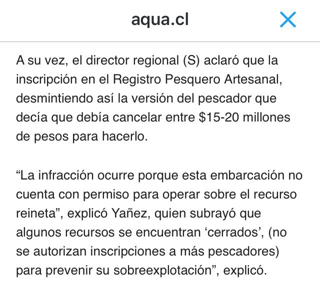 OttoSettegr's tweet image. #LaMarchaDelPescador // pero hay una explicación ( SIN permiso para operar sobre el recurso reineta) ojo #CHV multa