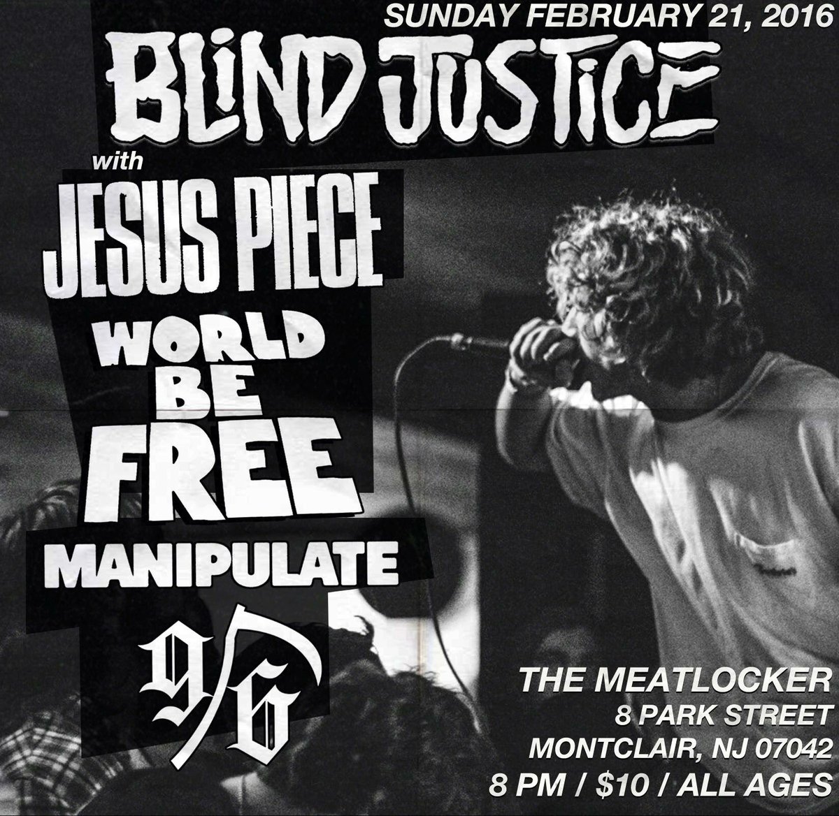 Flatspot Records (@flatspotrecords) on Twitter photo <a href="/manipulatenyhc/">MANIPULATE</a> record release coming up on Feb 21st w/ <a href="/blindjusticehc/">Blind Justice</a> <a href="/JesusPieceHC/">Jesus Piece</a> <a href="/worldbefreeHC/">World Be Free</a> and 96. <a href="/manipulatenyhc/">MANIPULATE</a> record release coming up on Feb 21st w/ <a href="/blindjusticehc/">Blind Justice</a> <a href="/JesusPieceHC/">Jesus Piece</a> <a href="/worldbefreeHC/">World Be Free</a> and 96.