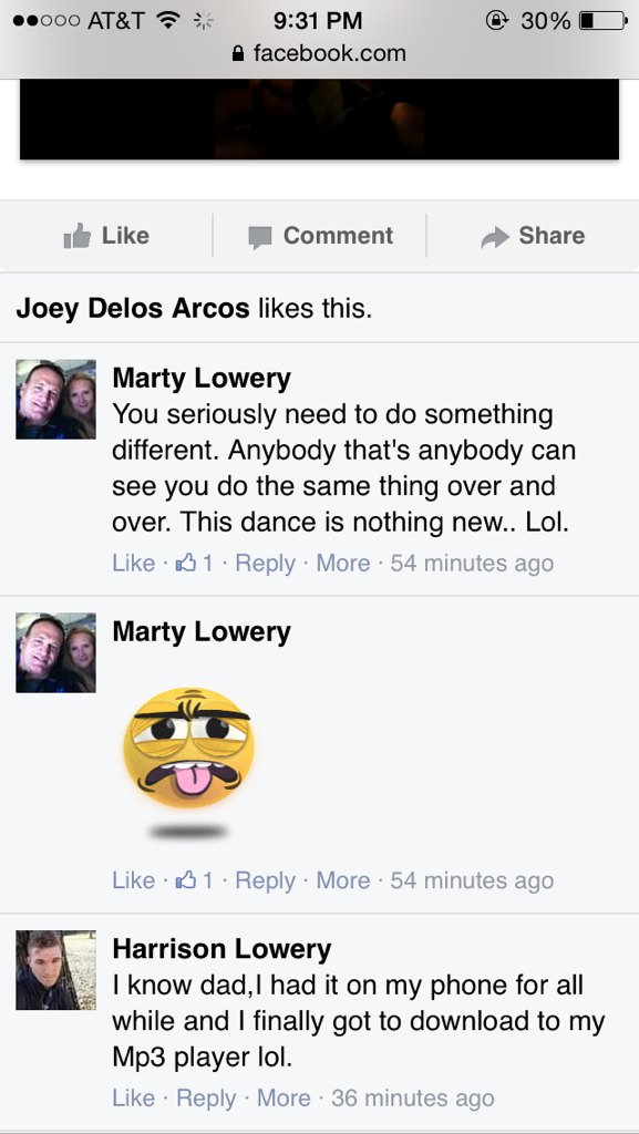 10jbc10's tweet photo. Our boy Harrison uploaded the new jig on facebook but his Dad aint havin it 😩😳 https://t.co/yJ8Blr3HCy
