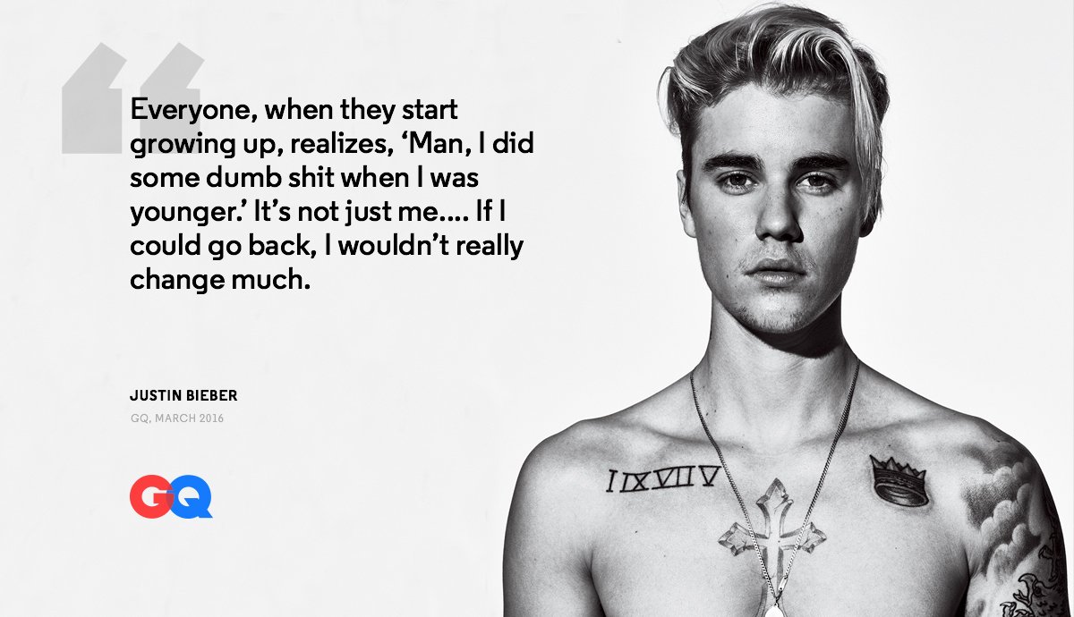 GQMagazine's tweet photo. Justin Bieber explains why ackowledging mistakes is more important than saying sorry https://t.co/29tt4RdVVY https://t.co/U2otCI1VZz