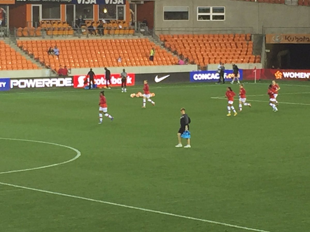 LisaStoiaWVU's tweet photo. Taking in @keishaballa & @A_Lawrence99 Olympic Qualifying game in Houston. Taking the field #CANvsGUY⚽️💙💛❤️🇨🇦 https://t.co/QDATKEfhE4