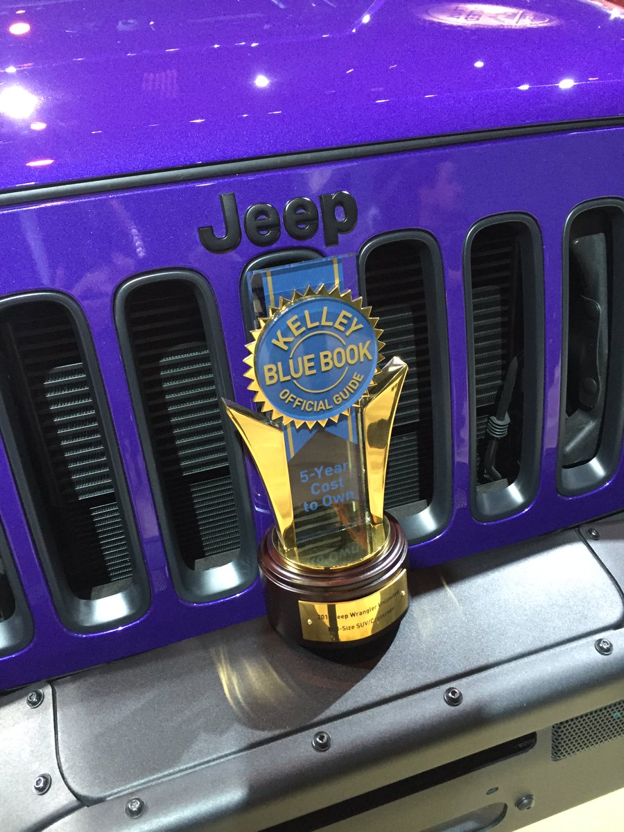 Jeep's tweet image. The 2016 Jeep Wrangler Unlimited is a fantastic drive and a great investment according to @KelleyBlueBook.