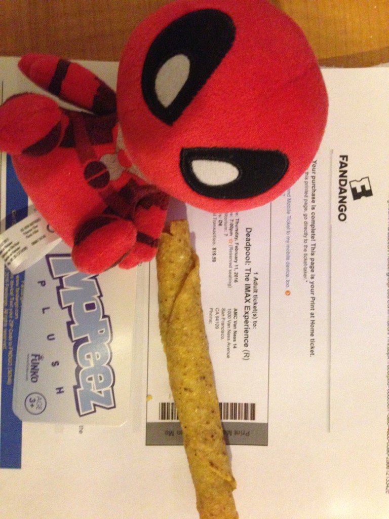 Quantumsource's tweet image. #tickpics @deadpoolmovie I'm ready to go see this gem