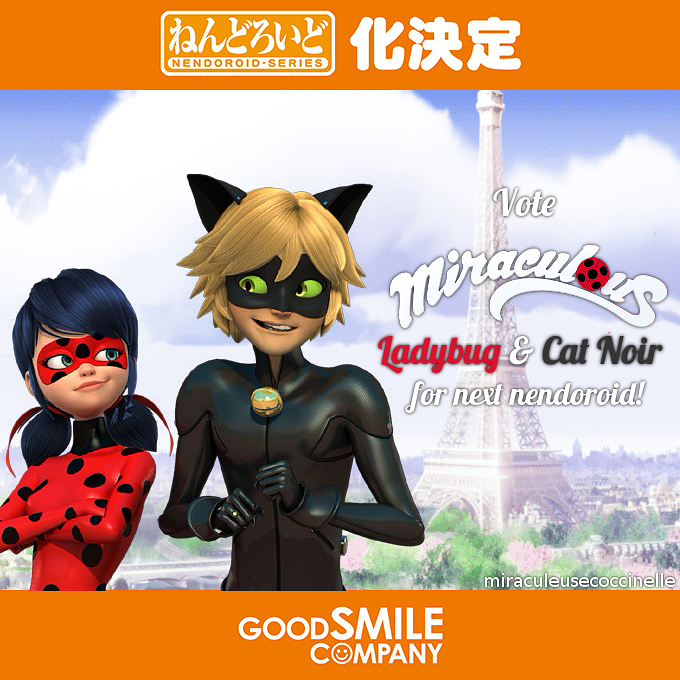LadybugFans's tweet photo. Vote Ladybug &amp; Cat Noir from #MiraculousLadybug for next Nendoroid in GSC's survey! https://t.co/oDb5VQMxgK https://t.co/2XNJpyZ6z7