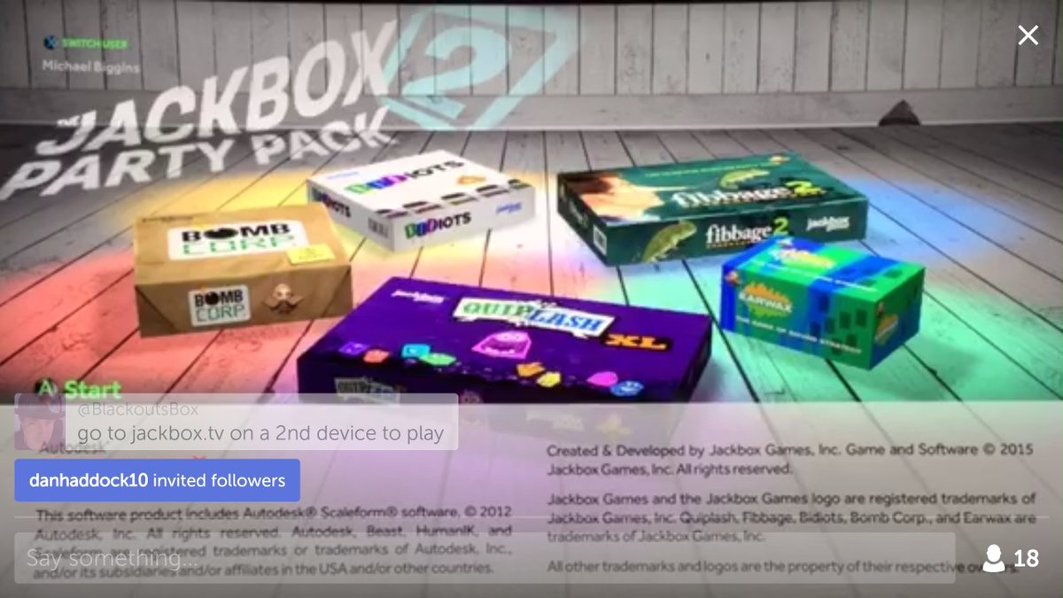 BlackoutsBox's tweet photo. Watch on #Periscope: 📱🎮🎟👾 #ScopeGames Play Live Against Other Scopers 2-💯 #Players ! 🕹💻📲 https://t.co/lMW8EnYzva https://t.co/rEhTeTrpV9