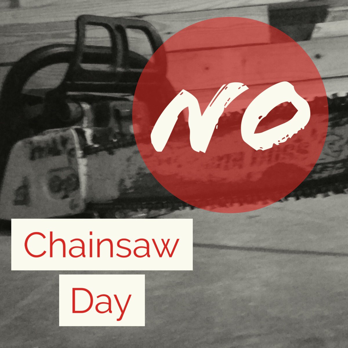 gofbconcord's tweet photo. No Chainsaw Day this Saturday due to cold weather. Please help us pass the word. https://t.co/XmBtmw21QR