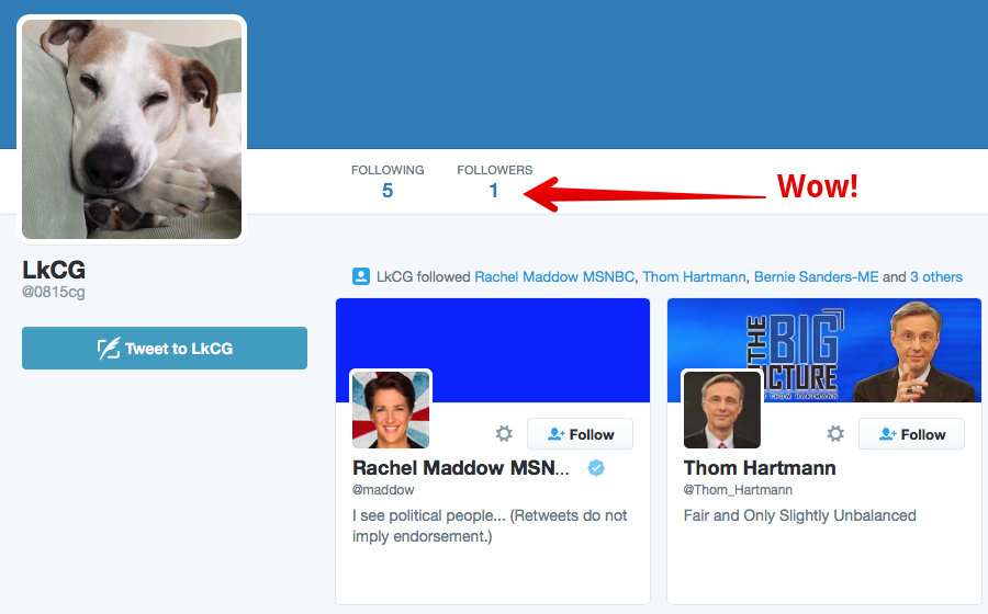 DVonDudenstein's tweet image. So @0815cg thinks I should "get a life" but I think she should get some friends! #1follower @vitasaveca #FeelTheBern