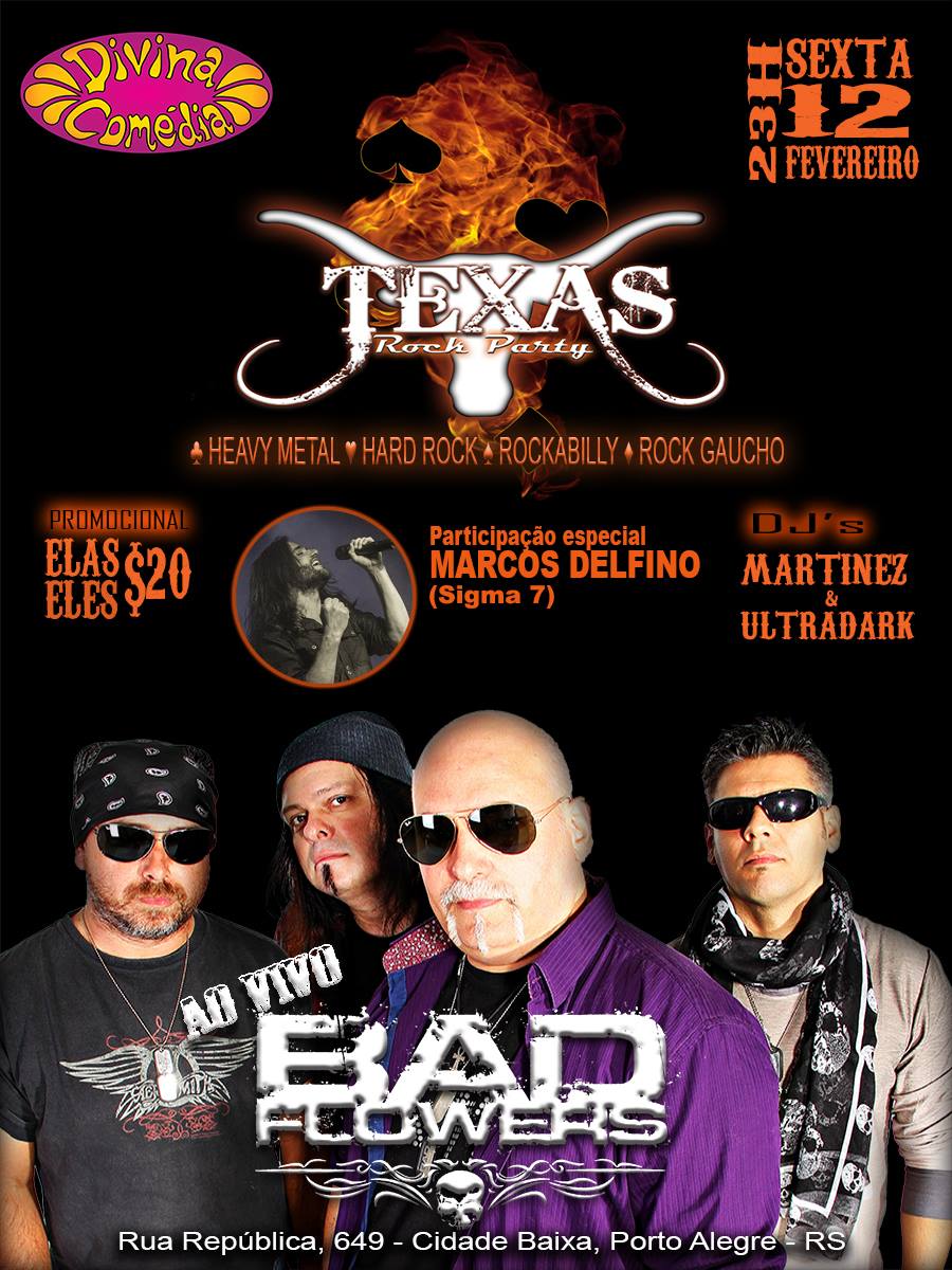ODivinaComedia's tweet photo. SEXTA - 12.02 - Texas Rock Party! Show da banda Bad Flowers - $30 - 23h (https://t.co/aWw8iqeFoQ) https://t.co/5H9ffQSj96