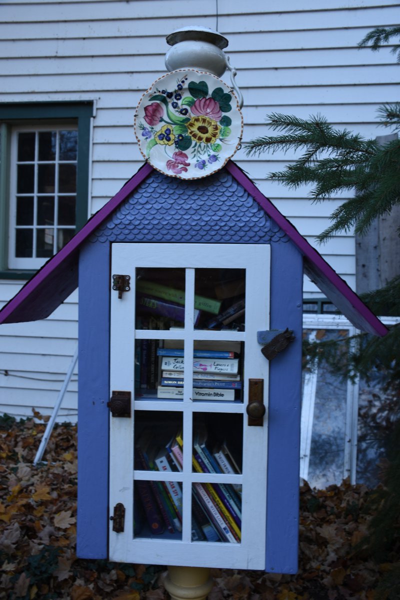 Cuteness is a community "take a book leave a book library"