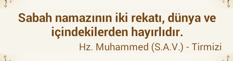 HadislSerif's tweet photo. Sabah Namazının iki rekat sünneti dünya ve içindekilerden hayırlıdır.

#Hadis https://t.co/HKQEHn8TUL