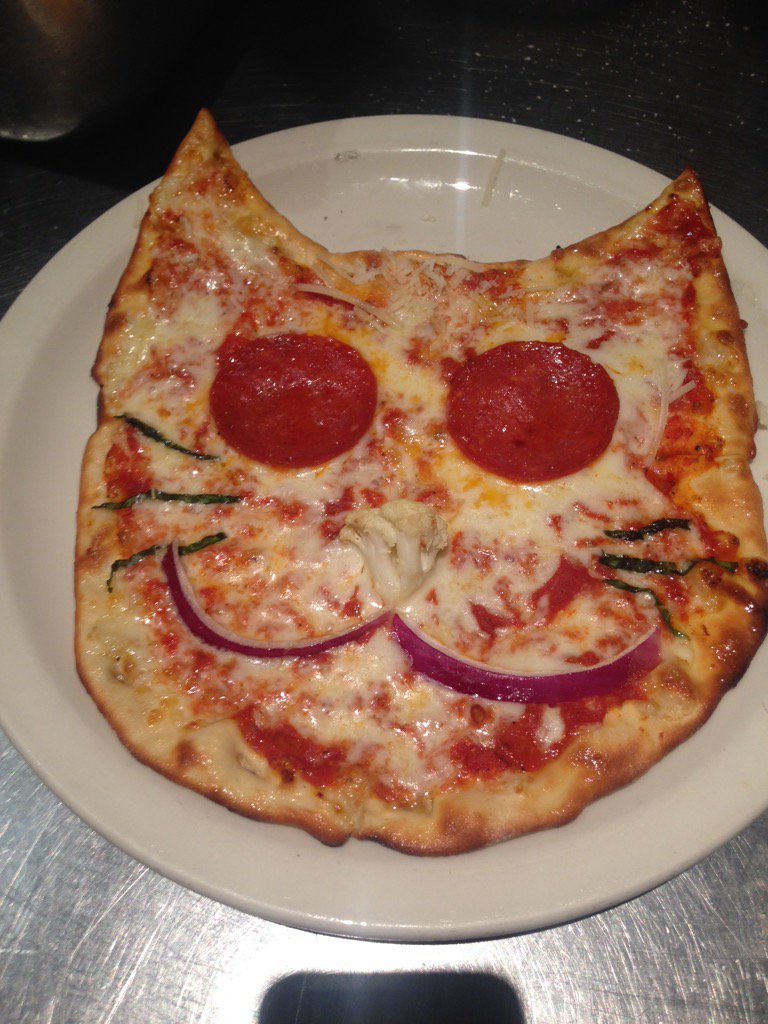 kitchenfx's tweet image. happy #NationalPizzaDay #PizzaCat!