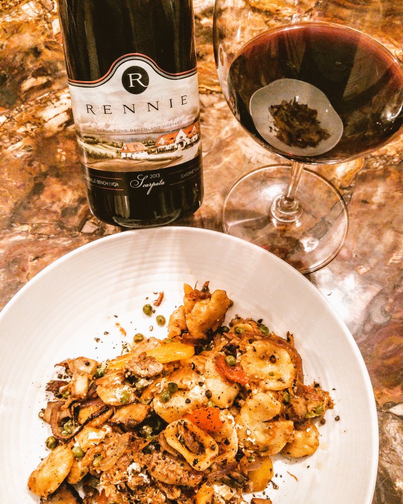 2013 Scarpata &amp; slow rosted lamb orecchiette-Kudos 2 <a href="/ShirazMottiar/">Shiraz Mottiar</a> &amp; <a href="/MalivoireWine/">Malivoire Wine</a> this amzng🍷-only 95 cases made😭