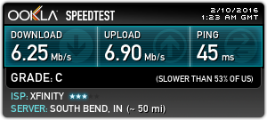 DuhMizle's tweet photo. Yet another night without the speeds I pay for @comcastcares @comcast
#comcastoutage #comcast #comcastinternet https://t.co/InGjOA9imA