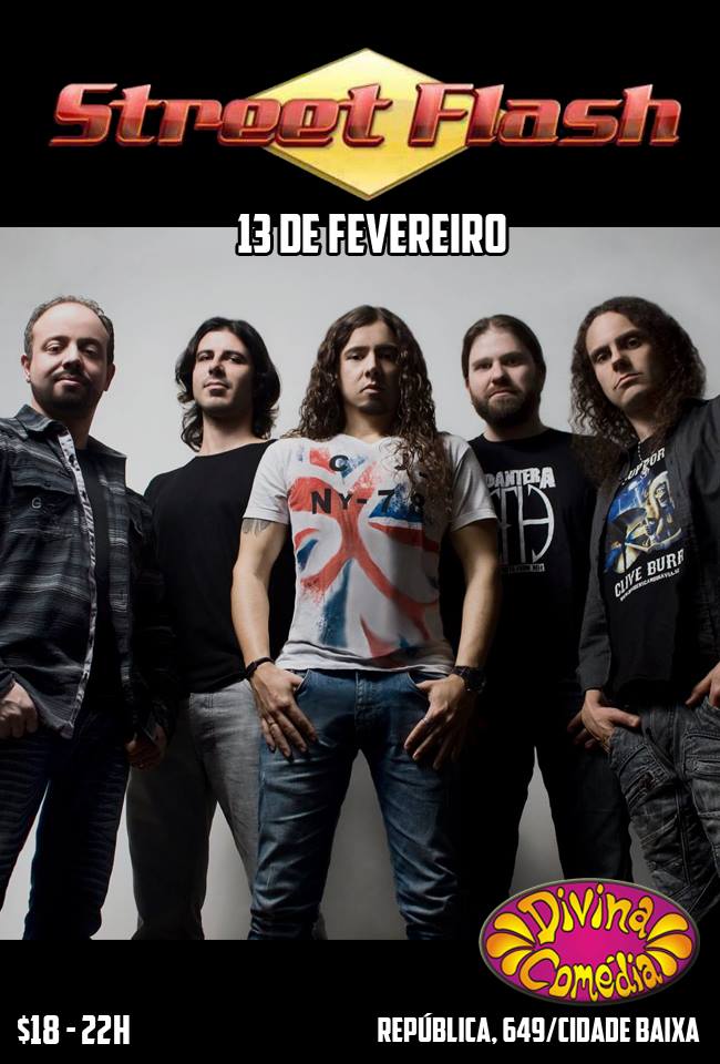 ODivinaComedia's tweet photo. SÁBADO - 13.02 - Show da banda Street Flash - $18 - 23h (https://t.co/Pi5jszZJv5) https://t.co/cHnodSypT9