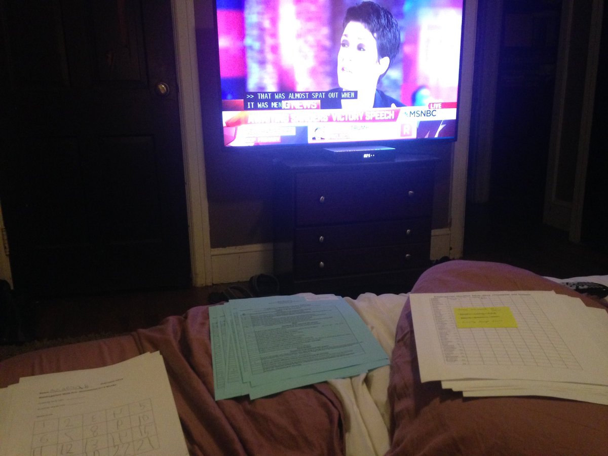 Mrs_KThompson's tweet photo. Progress reports and Primary results on @MSNBC w/ @maddow. #teacherlife #alwaysinformed https://t.co/YxnoZ3cVFh