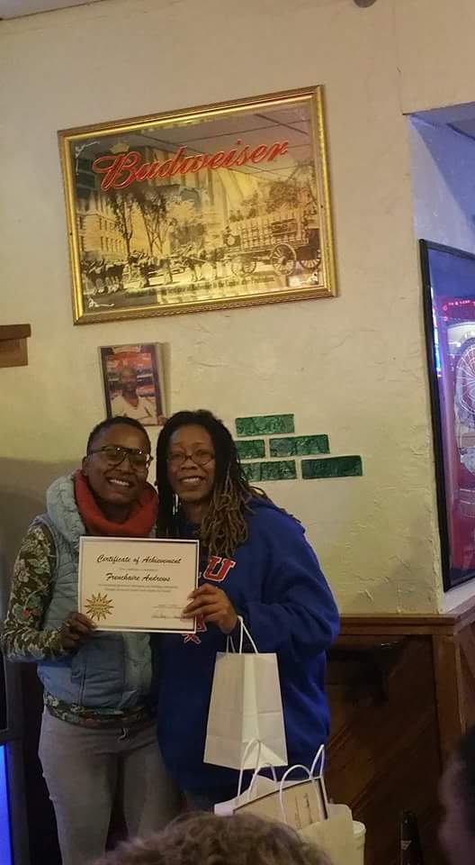 MsFrenchy06's tweet photo. #ATT28Days this moment was special bc I graduated learning #coding from @handsupunited_ #JavaScriptJustice class https://t.co/G3Lw3wymSy