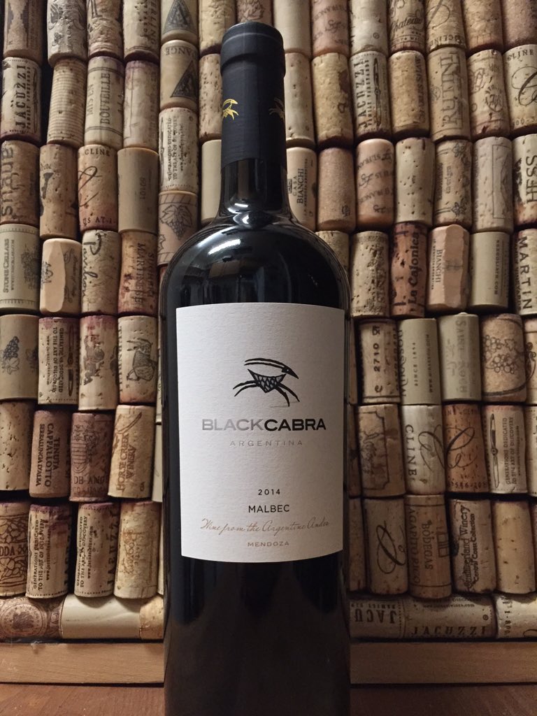 intlcellars's tweet photo. Love this #blackcabra #malbec! Cabra = goat and this #andean #wine has lovely notes of black fruit and white pepper! https://t.co/okjZV6m3Yc
