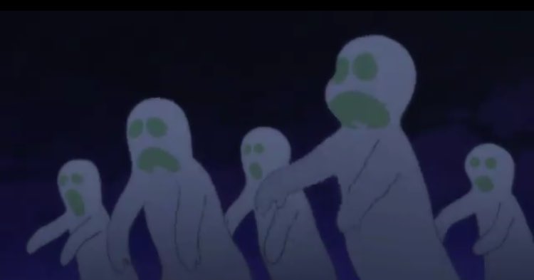 まふ おそ松さん18話を見た感想 このシーンってきのこ雲だったり 焼けて消えちゃったり 皮膚が溶けて手前に出して歩いてるように見える原爆資料館の蝋人形みたいで 広島に住んでるわし的にちょっと怖かったなと思いました T Co Owqevas4dq