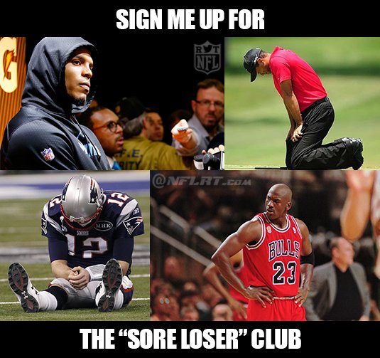 NFLRT's tweet photo. The "Sore Loser" Club https://t.co/nNpxsWxaXt
