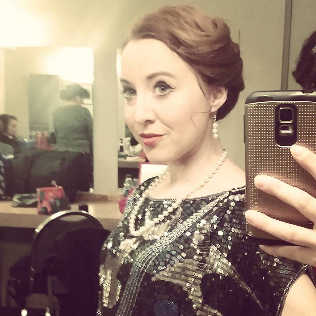 katiemalik's tweet photo. Orchestra dress rehearsal! (Ignore the phone…) #tacomaopera 💖 #fledermaus 💄 #buildinganopera https://t.co/qz0n10Q9Iw