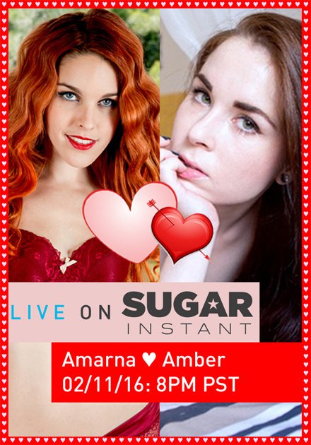 Our first #GirlGirl show features @AmarnaMiller and @AmberNevada ? Tune in 2/11 @  8PM/PST. https://t