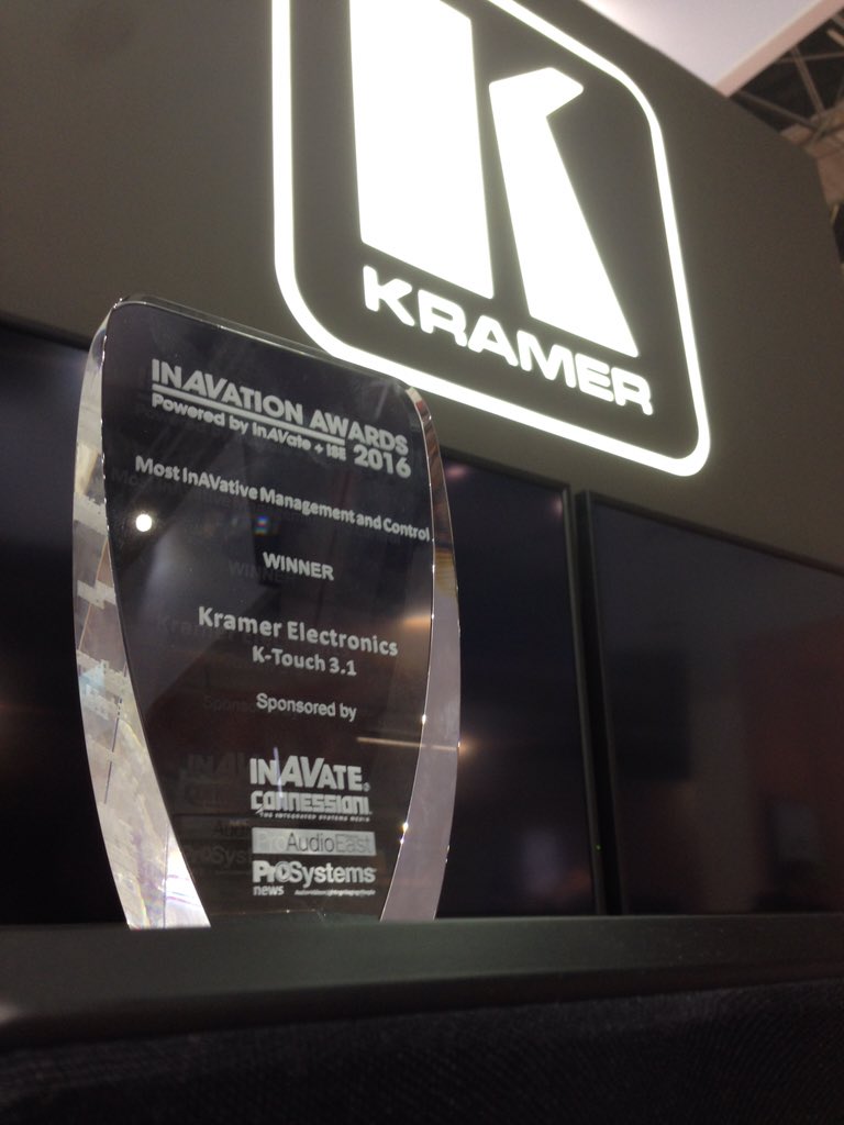 And the winner of Best Management &amp; Control is...

K-Touch 3.1 

#inavationawards #ISE2016