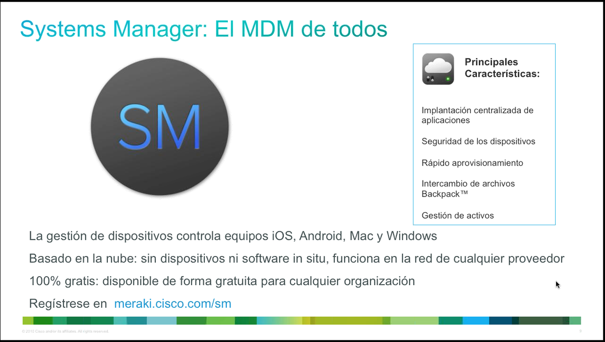 IngensNetworks's tweet photo. El #MerakiSM (Systems Manager) es un gestor de dispositivos para #iOS #Android #Mac #Windows https://t.co/jQXJgvk4gW