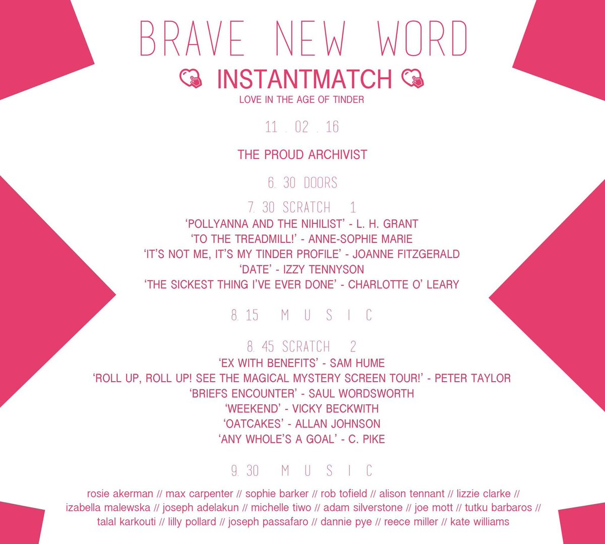 Rosie_Akerman's tweet photo. Performing this Thurs in a #newwriting night at the @ProudArchivist hosted by @Bravenew_word #instantmatch https://t.co/sxnePjvvAd