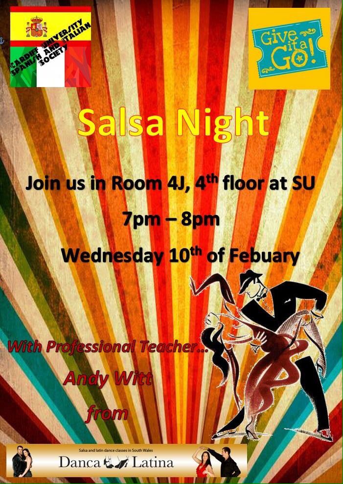 Spanish_Italian's tweet image. Come along tonight guys! #GiveitaGo #CardiffUni #CardiffSU #Salsa #Cardiff #Spanish #Italian #Social