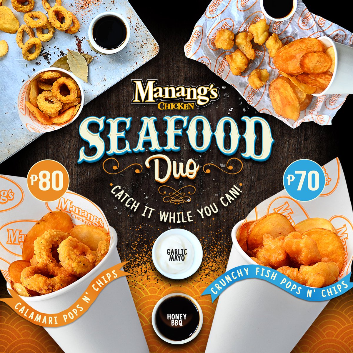 ManangsChicken's tweet image. Our Lent-friendly menu is available starting today &apos;til March 27. Catch it while you can! #Lent2016 #Lent #seafood