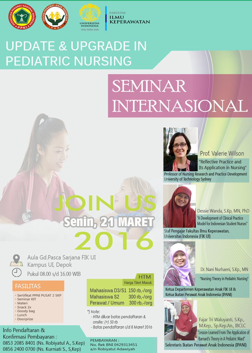 #AgendaFIK
Seminar Internasional
Departemen Keperawatan Anak