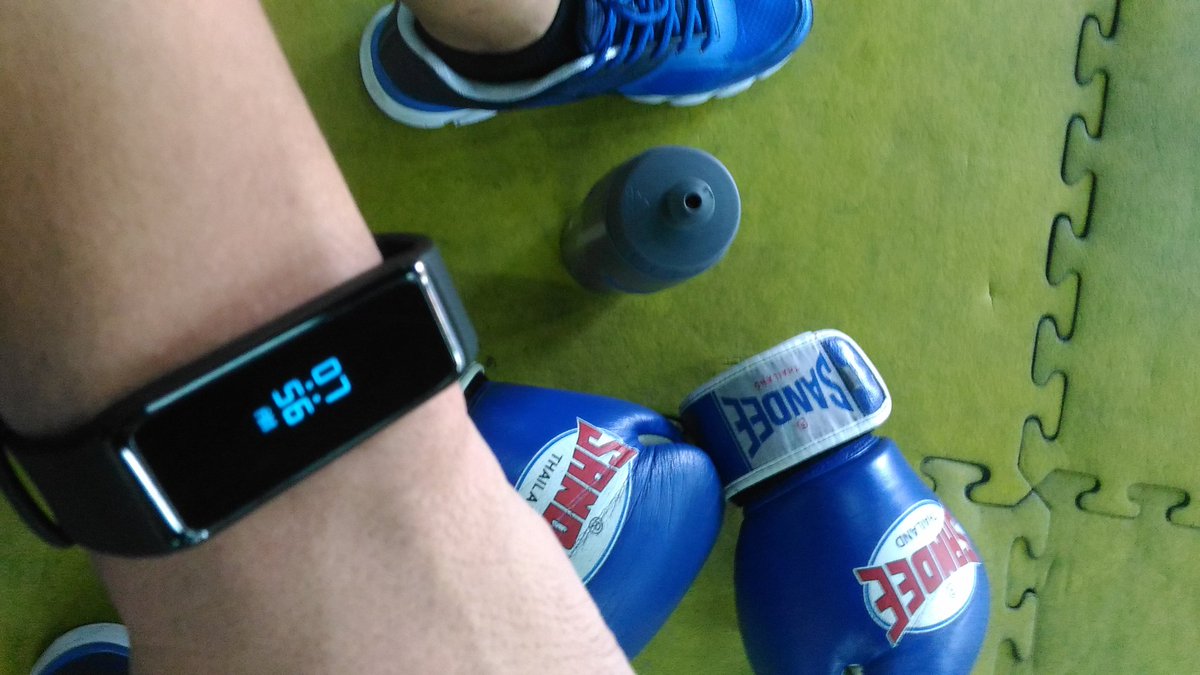 wo_wowie's tweet photo. My #humpday #workout buddy, the #ZeFit2 from @mykronoz #boxing #fitness https://t.co/6ydzlRrs06