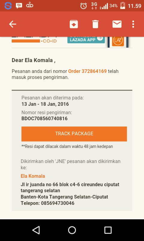komalaela's tweet photo. @LazadaIDCare min, tolong di bantu krn kl kirim mutasi rek aku hrs ke bank dulu, rempong ih. https://t.co/dtrWnJFsG6